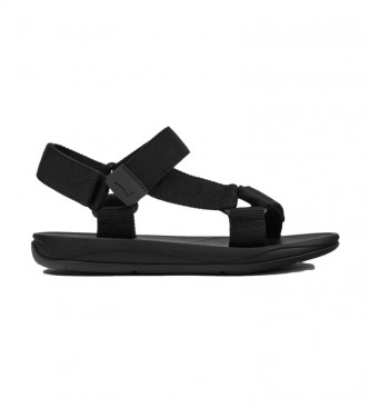 Camper para hombre. K100539-001 Sandalias Match negro (41), Plano, 1 a 3cm, Velcro, Casual