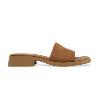 Camper para mujer. K201740-011 Sandalias de Piel Dana marrón (39), 1 a 3cm, Ninguno, Casual