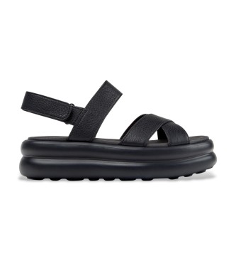 Camper para mujer. K201863-001 Sandalias de Piel Pelotas Flota Up negro (35), 3 a 5cm, Velcro, Casual