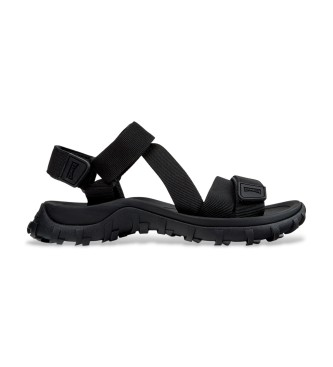 Camper para hombre. K101039-001 Sandalias Drift Trail negro (42), Plano, Velcro, Casual, Poliéster reciclado