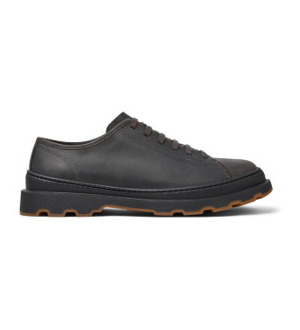Camper para hombre. K101066-002 Zapatos de Piel Brutus+ gris (40), Plano, Cordones, Casual