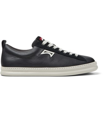 Camper para hombre. K101052-002 Zapatillas de piel Runner Four negro (46), Plano, Cordones, Casual