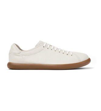 Camper para hombre. K100974-001 Zapatillas de piel Pelotas Soller blanco (44), Plano, Cordones, Casual