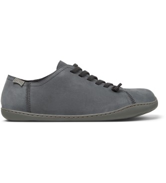 Camper para hombre. 17665-300 Zapatillas de piel Peu Cami gris (39), Plano, Cordones, Casual
