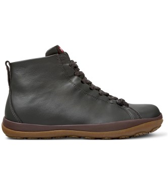 Campervoor mannen. K300287-032 Peu Pista GM grijs leren schoenen (39), Leer, Plat, Veters, Casual