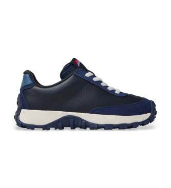 Camper unisex para niños. K800548-021 Zapatillas de Piel Drift Trail marino (32), Tela, Plano, 1 a 3cm, Cordones, Casual, moda infantil
