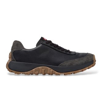 Camper - Zapatillas de piel Drift Trail negro y gris