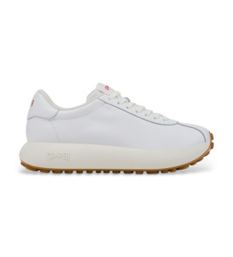 Camper para mujer. K201853-002 Zapatillas de Piel Pelotas Athens blanco (37), 3 a 5cm, Cordones, Casual