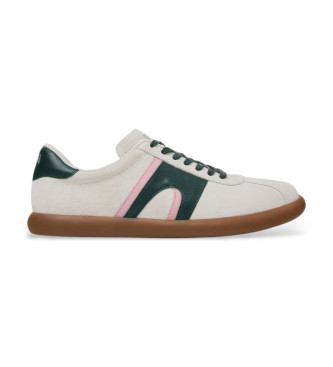 Camper para hombre. K100937-019 Zapatillas de Piel Pelotas Soller blanco (46), Plano, Cordones, Casual