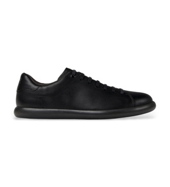 Camper para hombre. K101003-001 Zapatillas de Piel Pelotas Soller negro (43), Plano, Cordones, Casual
