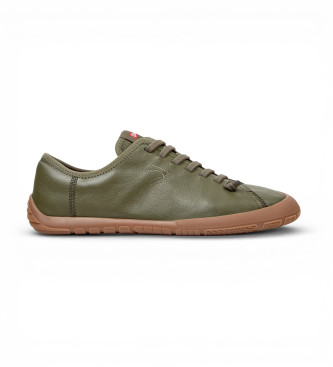 Camper para hombre. K101114-004 Zapatillas de Piel Peu Path+ verde (44), Plano, Cordones, Casual