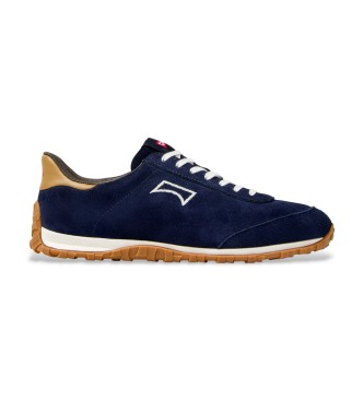 Camper para hombre. K101097-005 Zapatillas de Piel Drift Walk marino (39), Plano, Cordones, Casual