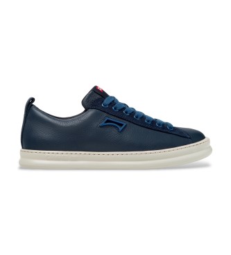 Camper para hombre. K101052-006 Zapatillas de Piel Runner Four marino (46), Plano, Cordones, Casual