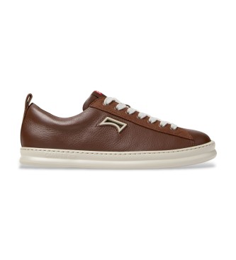 Camper para hombre. K101052-009 Zapatillas de Piel Runner Four marrón (46), Plano, Cordones, Casual