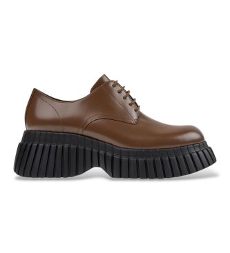 Camper - Zapatos de cordones de piel Pix BCN marrón