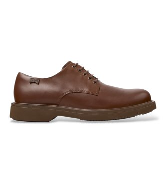 Camper - Zapatos de piel de cordones Norman marrón