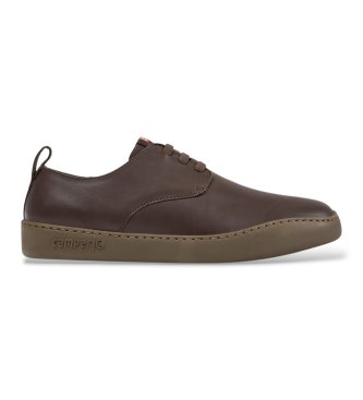 Camper - Zapatos de piel de cordones Peu Touring marrón