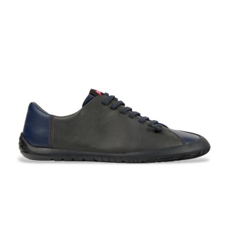 Camper para hombre. K101114-009 Zapatillas de Piel Peu Path+ negro, marino (43), Plano, Cordones, Casual