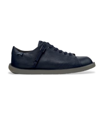 Camper para hombre. K101101-003 Zapatillas de Piel Wagon marino (43), Plano, Cordones, Casual