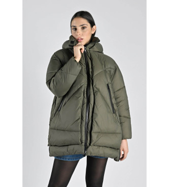 Canadian Classics para mujer. CN.G224410W Abrigo Eugenia verde (M), Casual, Nylon