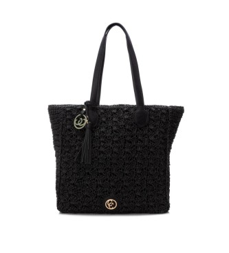 Carmela para mujer. 18610505-NEGRO Bolso 186105 negro (OSFA), Casual, Yute