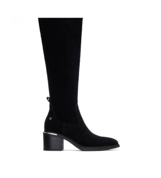 Carmela para mujer. 16264602-NEGRO Botas de piel 162646 negro (38), 3 a 5cm, Serraje, Casual