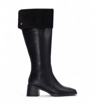Carmela para mujer. 16269102-NEGRO Botas de Piel 162691 negro (39), 3 a 5cm, Cremallera, Casual, Clásico