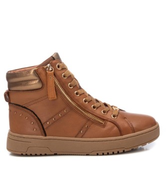 Carmela para mujer. 16180502-CAMEL Botines De Piel 161805 marrón (41), Plano, Cordones, Cremallera, Casual