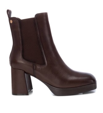 Carmela para mujer. 16184802-MARRON Botines de Piel 161848 marrón (37), 5 a 8cm, Cremallera, Casual, Carmela outlet 2024.