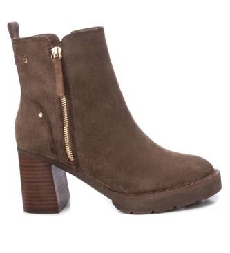 Carmela para mujer. 16185803-TAUPE Botines de Piel 161858 marrón (36), 5 a 8cm, Cremallera, Casual, Carmela outlet 2024.