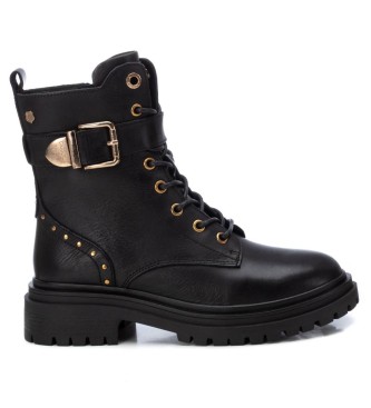 Carmela para mujer. 16194201-NEGRO Botines 161942 negro (41), Piel, Plano, Cordones, Cremallera, Casual, Carmela outlet 2024.