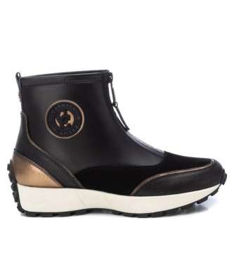 Carmela para mujer. 16199502-NEGRO Botines de Piel 161995 negro (36), Plano, 1 a 3cm, Cremallera, Casual