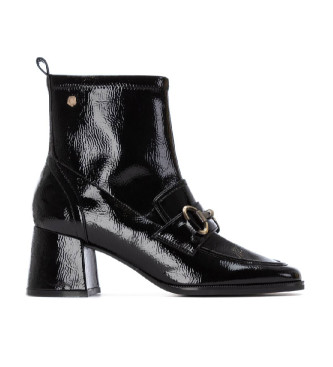 Carmela para mujer. 16253802-NEGRO Botines 162538 negro (37), 3 a 5cm, Ninguno, Casual, Charol