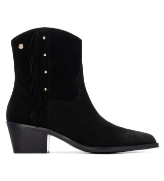 Carmela para mujer. 16266303-NEGRO Botas de serraje 162663 negro (39), 3 a 5cm