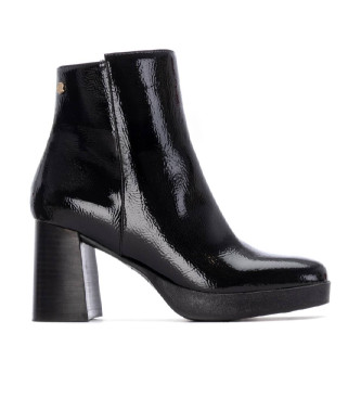 Carmela para mujer. 16271902-NEGRO Botines 162719 negro (36), 3 a 5cm, Cremallera, Casual, Charol