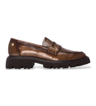 Carmela para mujer. 16255104-TAUPE Mocasines 162551 marrón (36), 3 a 5cm, Ninguno, Casual, Charol