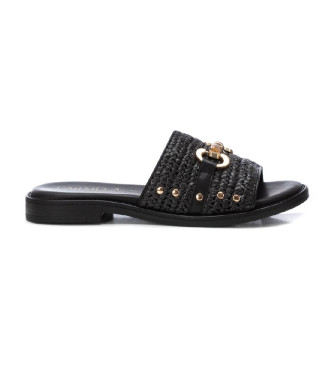 Carmela para mujer. 16236602-NEGRO Sandalias 162366 negro (41), Plano, Ninguno, Casual