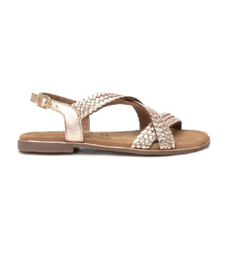 Carmela för kvinnor. 16238701-ORO Sandaler i läder 162387 gyllene (41), Hud, Dorado, Karta, Spänne, Casual