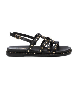 Carmela para mujer. 16239201-NEGRO Sandalias de piel 162392 negro (40), 1 a 3cm, Hebilla, Casual