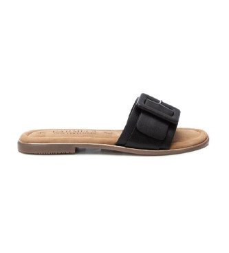 Carmela för kvinnor. 16240601-NEGRO Sandaler i läder 162406 svart (37), Hud, Karta, Ingen, Casual