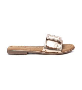 Carmela för kvinnor. 16240602-ORO Sandaler i gyllene läder 162406 (41), Hud, Dorado, Karta, Ingen, Casual
