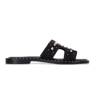 Carmela para mujer. 16305701-NEGRO Sandalias 163057 negro (41), Piel, Plano, Ninguno, Casual