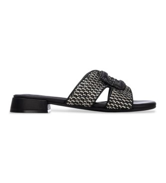 Carmela para mujer. 16327204-NEGRO Sandalias 163272 negro (38), Tela, 1 a 3cm, Ninguno, Casual