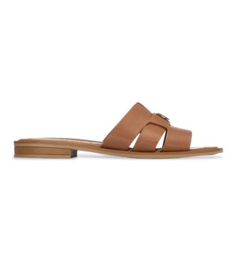 Carmela för kvinnor. 16305905-CAMEL Sandaler i läder 163059 brun (37), Hud, Karta, Ingen, Casual, Klassisk
