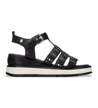 Carmela para mujer. 16325203-NEGRO Sandalias de Piel 163252 negro (40), 3 a 5cm, Hebilla, Casual