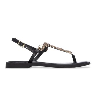 Carmela för kvinnor. 16329301-NEGRO Sandaler i läder 163293 svart (36), Hud, Karta, Spänne, Casual, Parti