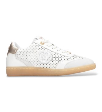 Carmela para mujer. 16312006-BLANCO Zapatillas de Piel 163120 blanco (35), Plano, Cordones, Casual