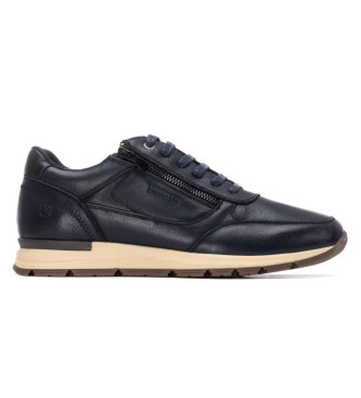 Carmela para hombre. 16267703-NAVY Zapatillas de piel 162677 marino (40), Plano, Cordones, Casual