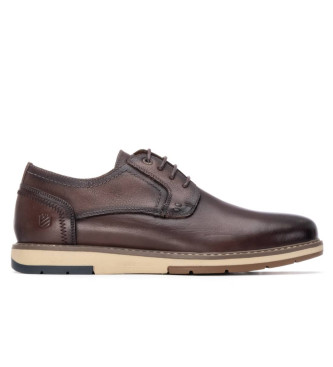 Carmela para hombre. 16267802-MARRON Zapatos de piel 162678 marrón (41), Plano, Cordones, Casual