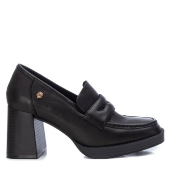 Carmelavoor vrouwen. 16121803-NEGRO Leren loafers 161218 zwart (39), Leer, 5 tot 8 cm, Geen, Casual, Klassiek